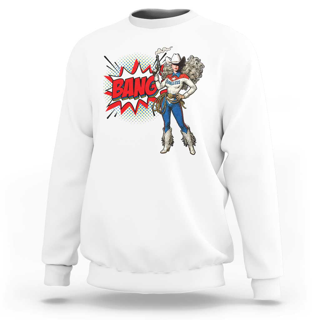 Funny Bang Cowgirl Sweatshirt Western Country Music Cowboy Rodeo - Wonder Print Shop