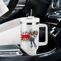 Funny Bang Cowgirl Tumbler With Handle Western Country Music Cowboy Rodeo