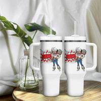Funny Bang Cowgirl Tumbler With Handle Western Country Music Cowboy Rodeo