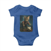 Funny Cat Soccer Ball Baby Onesie Cute Kitty Football Player Lover - Wonder Print Shop