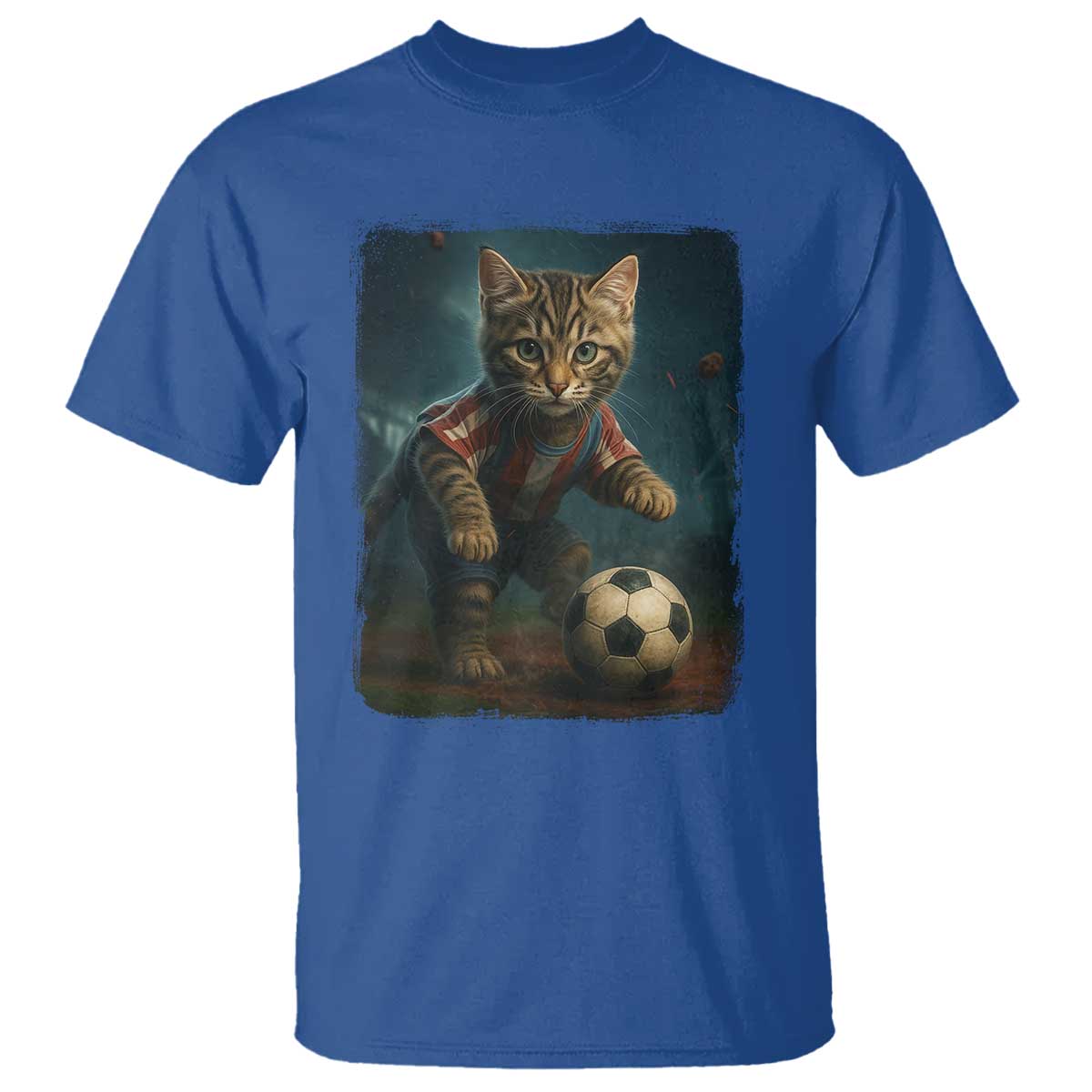 Funny Cat Soccer Ball T Shirt Cute Kitty Football Player Lover - Wonder Print Shop