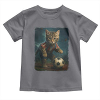 Funny Cat Soccer Ball Toddler T Shirt Cute Kitty Football Player Lover - Wonder Print Shop
