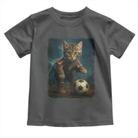 Funny Cat Soccer Ball Toddler T Shirt Cute Kitty Football Player Lover - Wonder Print Shop
