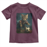 Funny Cat Soccer Ball Toddler T Shirt Cute Kitty Football Player Lover - Wonder Print Shop