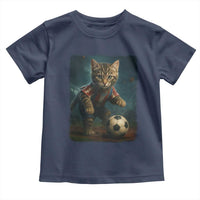 Funny Cat Soccer Ball Toddler T Shirt Cute Kitty Football Player Lover - Wonder Print Shop