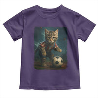 Funny Cat Soccer Ball Toddler T Shirt Cute Kitty Football Player Lover - Wonder Print Shop