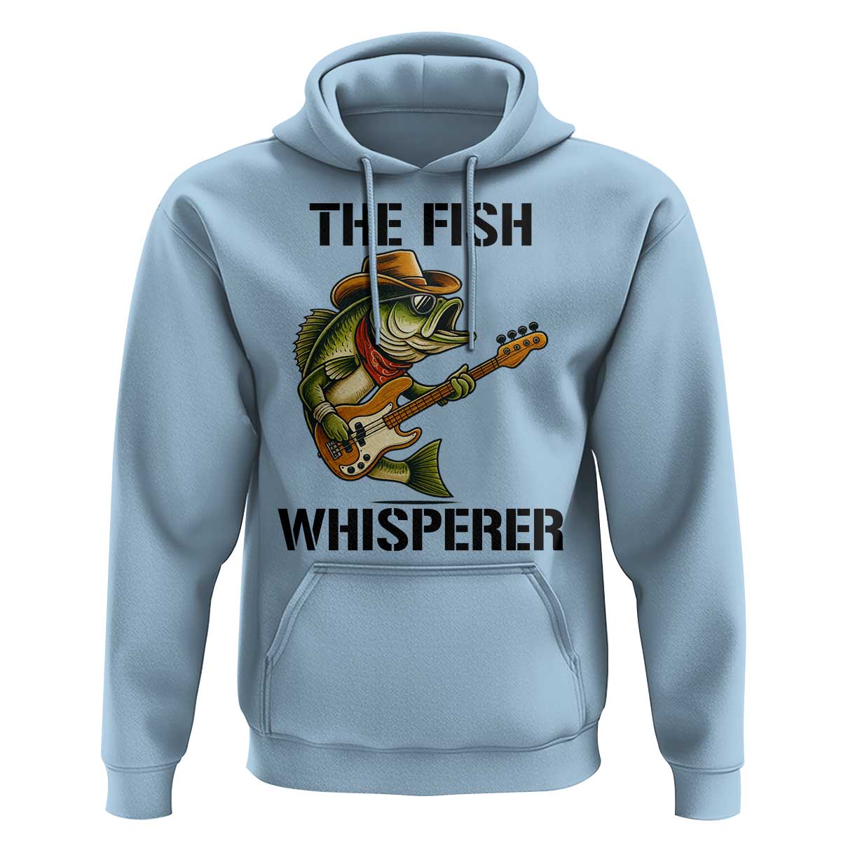 Funny Bass Fishing Hoodie The Fish Whisperer Fisherman Humor - Wonder Print Shop