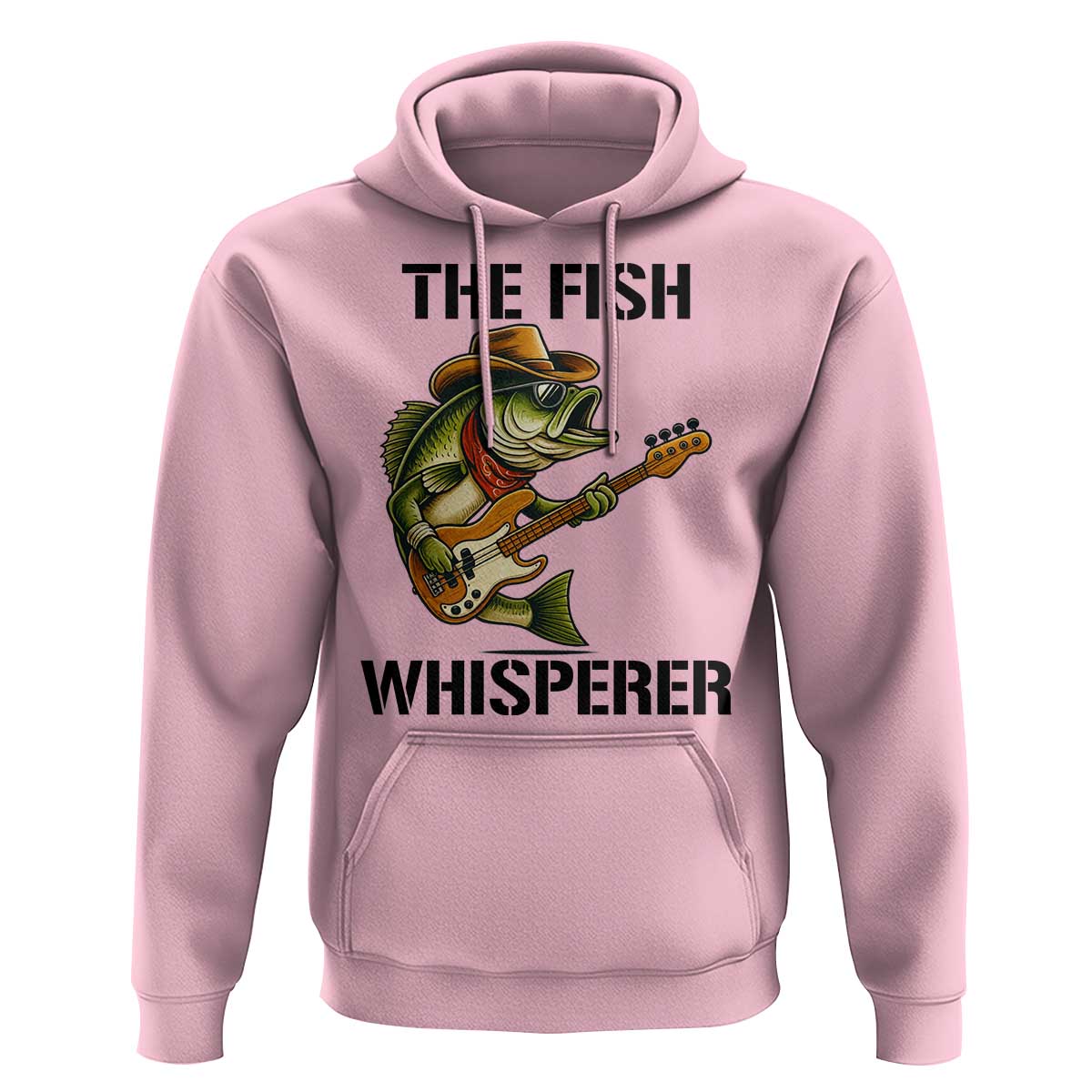 Funny Bass Fishing Hoodie The Fish Whisperer Fisherman Humor - Wonder Print Shop