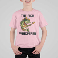 Funny Bass Fishing T Shirt For Kid The Fish Whisperer Fisherman Humor - Wonder Print Shop