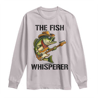 Funny Bass Fishing Long Sleeve Shirt The Fish Whisperer Fisherman Humor - Wonder Print Shop