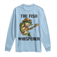 Funny Bass Fishing Long Sleeve Shirt The Fish Whisperer Fisherman Humor - Wonder Print Shop