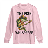 Funny Bass Fishing Long Sleeve Shirt The Fish Whisperer Fisherman Humor - Wonder Print Shop