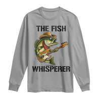 Funny Bass Fishing Long Sleeve Shirt The Fish Whisperer Fisherman Humor - Wonder Print Shop