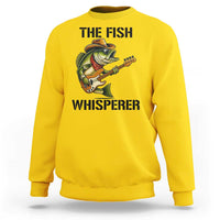 Funny Bass Fishing Sweatshirt The Fish Whisperer Fisherman Humor - Wonder Print Shop