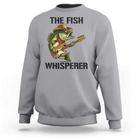 Funny Bass Fishing Sweatshirt The Fish Whisperer Fisherman Humor - Wonder Print Shop