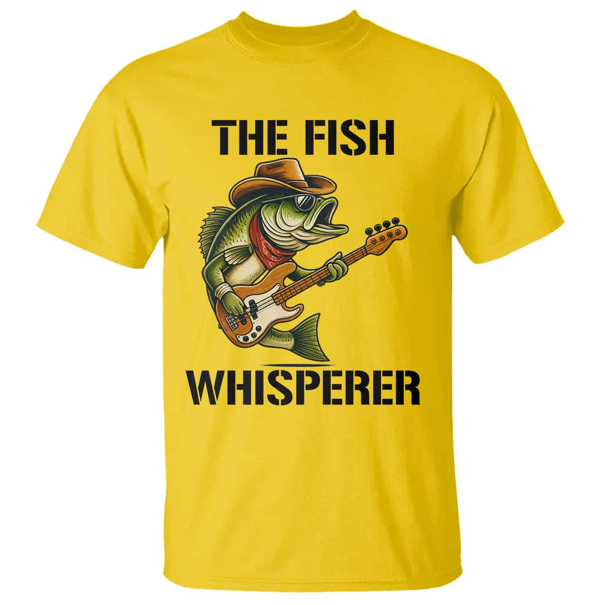 Funny Bass Fishing T Shirt The Fish Whisperer Fisherman Humor - Wonder Print Shop