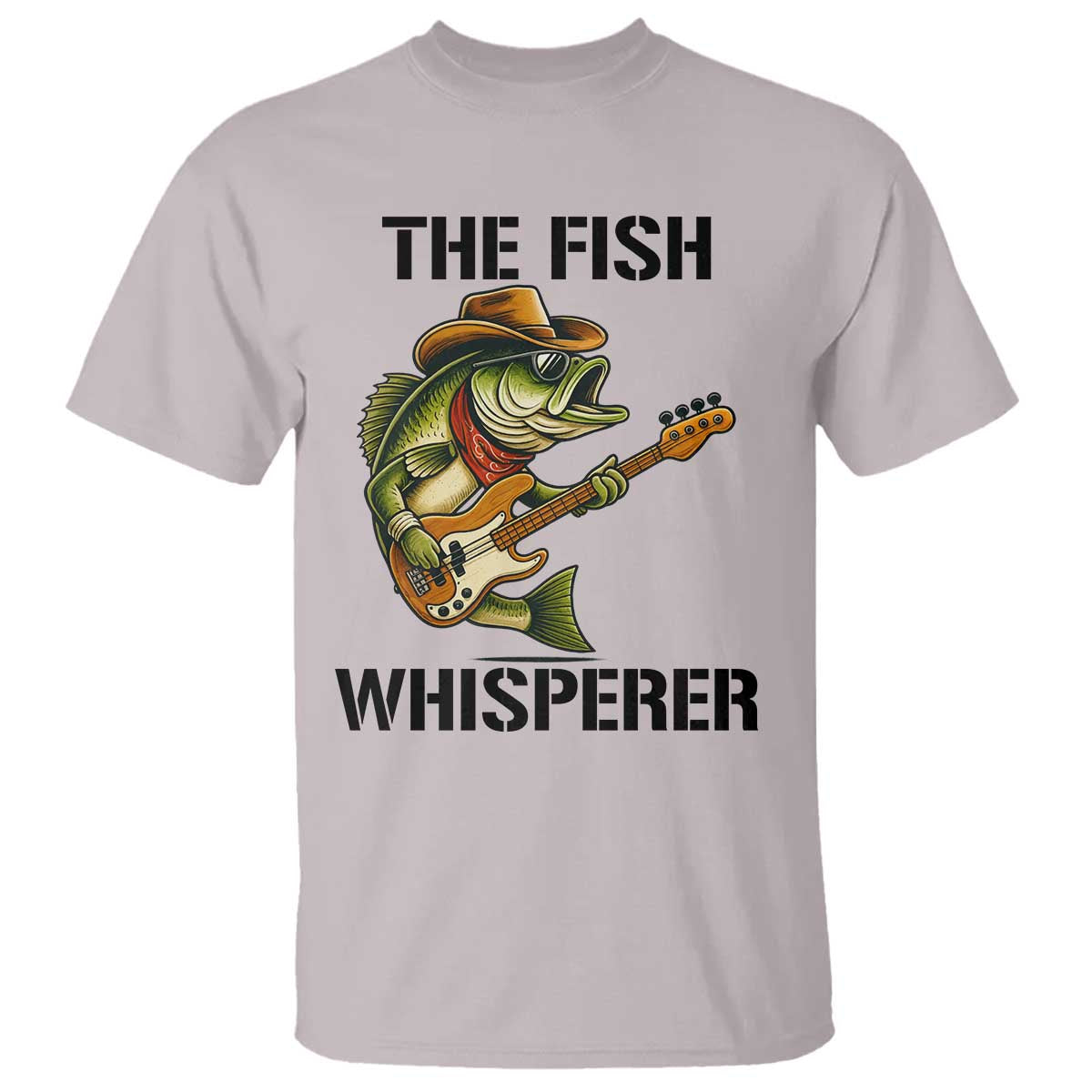 Funny Bass Fishing T Shirt The Fish Whisperer Fisherman Humor - Wonder Print Shop