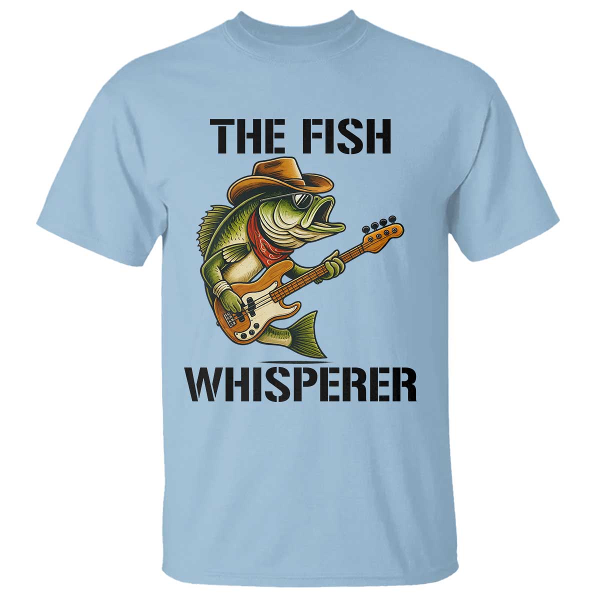 Funny Bass Fishing T Shirt The Fish Whisperer Fisherman Humor - Wonder Print Shop