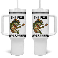 Funny Bass Fishing Tumbler With Handle The Fish Whisperer Fisherman Humor