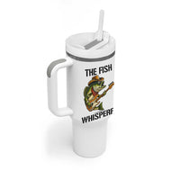 Funny Bass Fishing Tumbler With Handle The Fish Whisperer Fisherman Humor