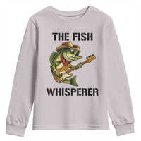 Funny Bass Fishing Youth Sweatshirt The Fish Whisperer Fisherman Humor - Wonder Print Shop