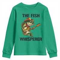 Funny Bass Fishing Youth Sweatshirt The Fish Whisperer Fisherman Humor - Wonder Print Shop
