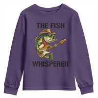 Funny Bass Fishing Youth Sweatshirt The Fish Whisperer Fisherman Humor - Wonder Print Shop