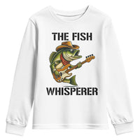 Funny Bass Fishing Youth Sweatshirt The Fish Whisperer Fisherman Humor - Wonder Print Shop