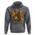Japanese Samurai Cat Hoodie Retro Cat Playing Shamisen Art - Wonder Print Shop