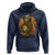 Japanese Samurai Cat Hoodie Retro Cat Playing Shamisen Art - Wonder Print Shop