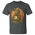 Japanese Samurai Cat T Shirt Retro Cat Playing Shamisen Art - Wonder Print Shop