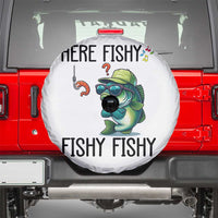 Funny Bass Fish Spare Tire Cover Here Fishy Fishy Fisherman Fishing Lover - Wonder Print Shop