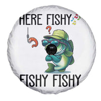 Funny Bass Fish Spare Tire Cover Here Fishy Fishy Fisherman Fishing Lover - Wonder Print Shop