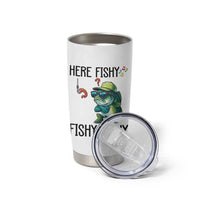 Funny Bass Fish Tumbler Cup Here Fishy Fishy Fisherman Fishing Lover