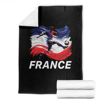 France Soccer Football Fan French Flag Throw Blanket