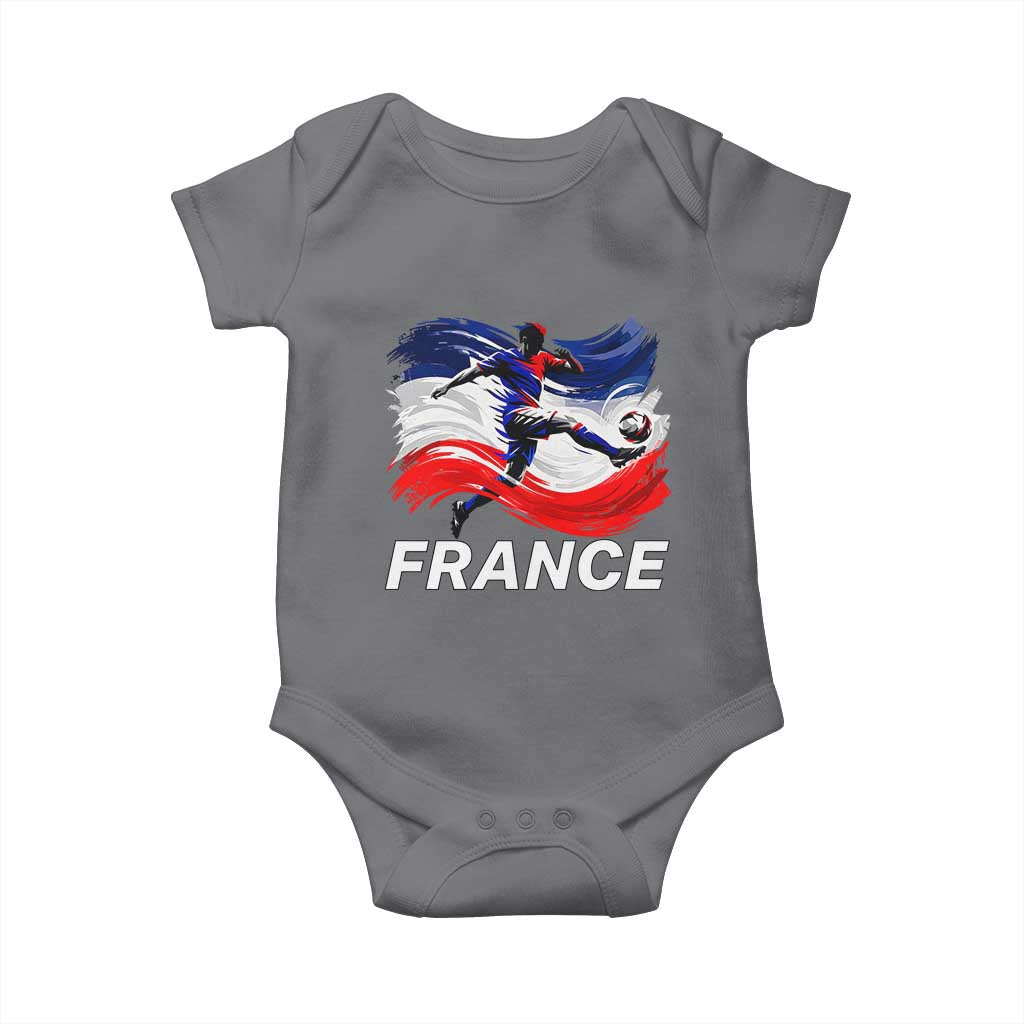 France Soccer Football Fan French Flag Baby Onesie