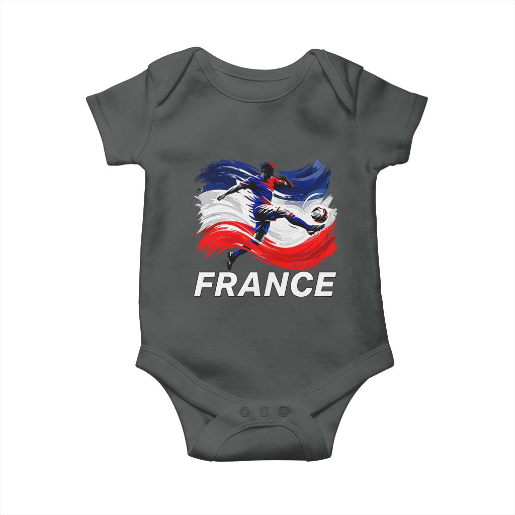 France Soccer Football Fan French Flag Baby Onesie