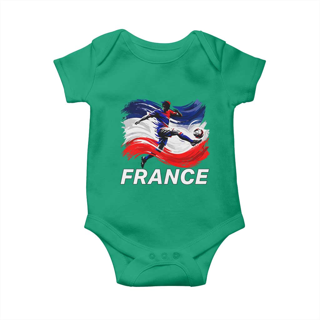 France Soccer Football Fan French Flag Baby Onesie