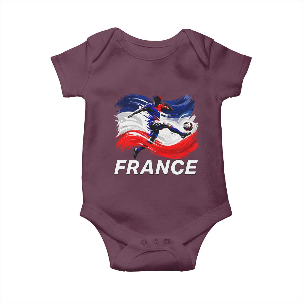 France Soccer Football Fan French Flag Baby Onesie