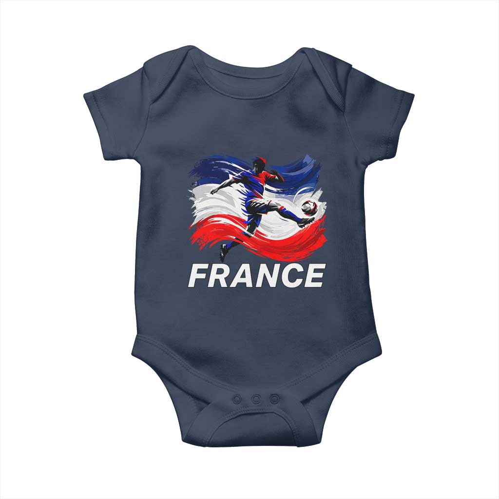 France Soccer Football Fan French Flag Baby Onesie
