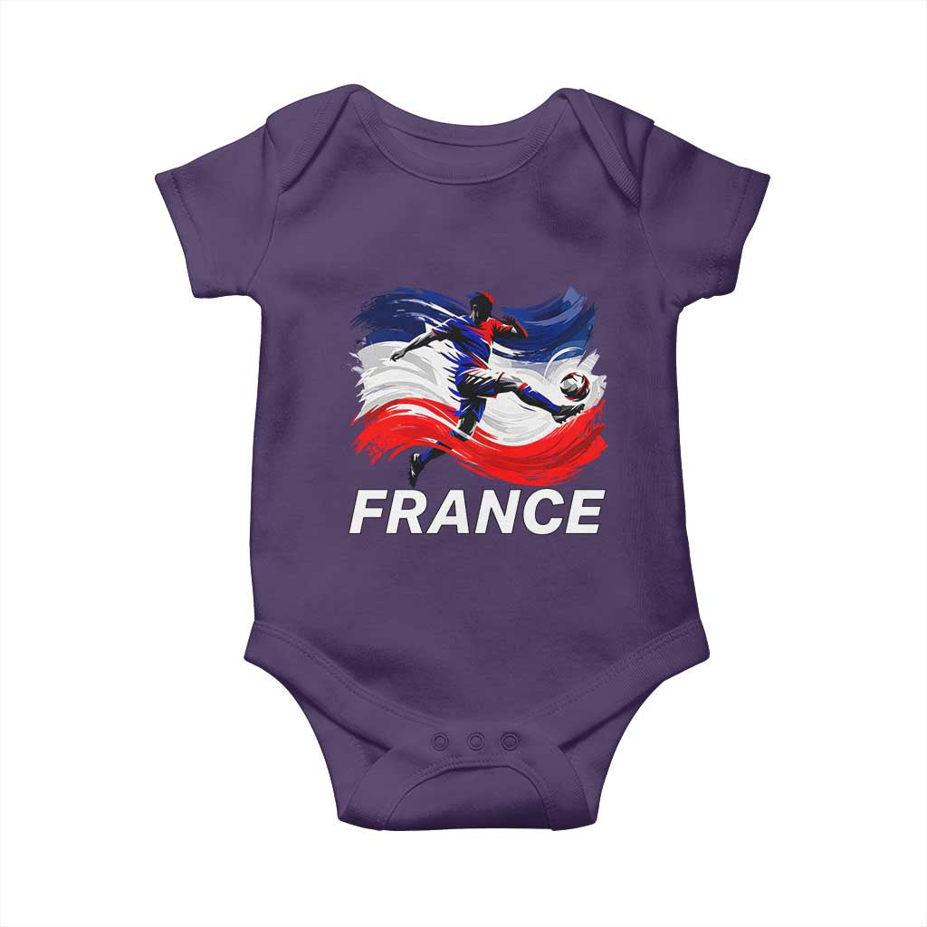 France Soccer Football Fan French Flag Baby Onesie
