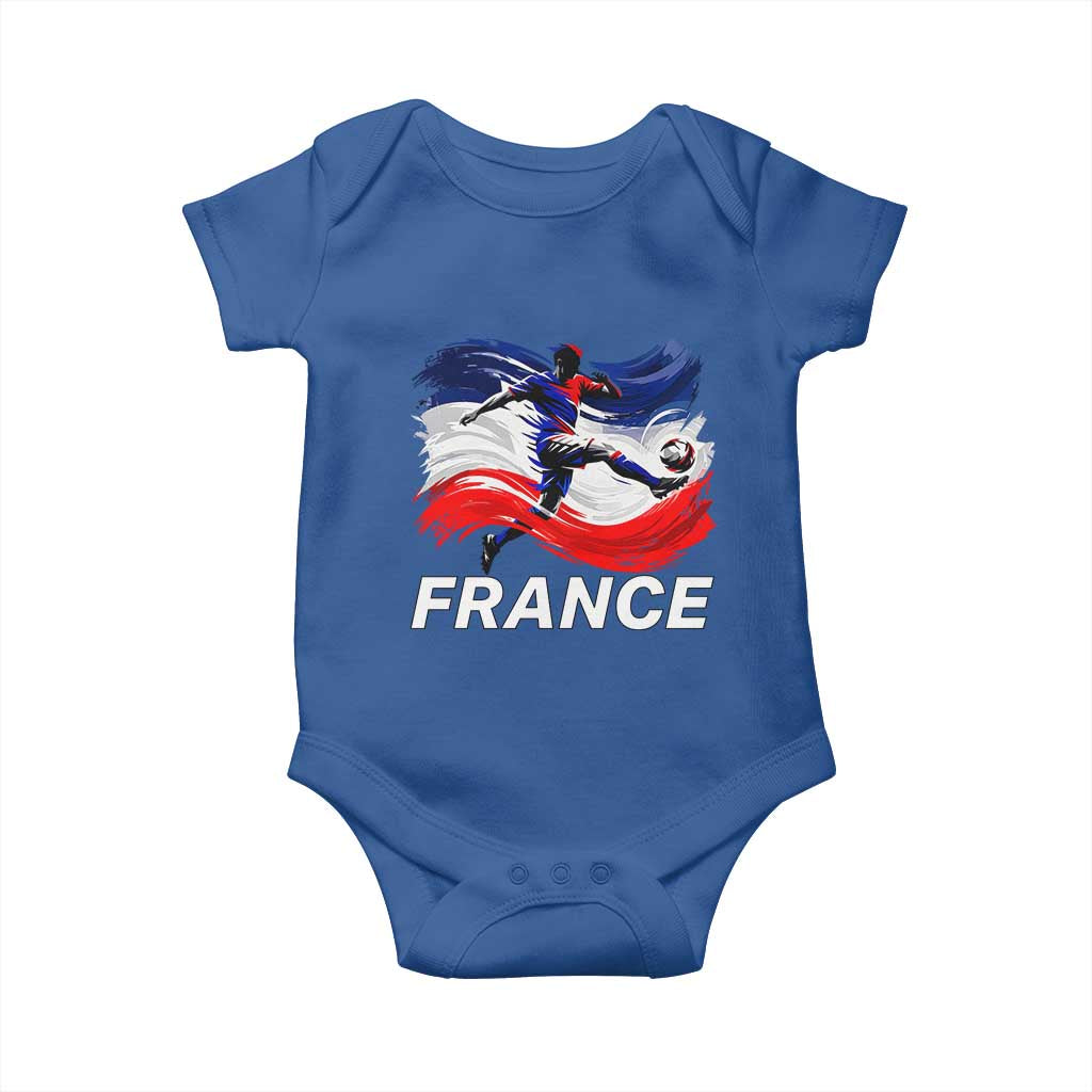 France Soccer Football Fan French Flag Baby Onesie