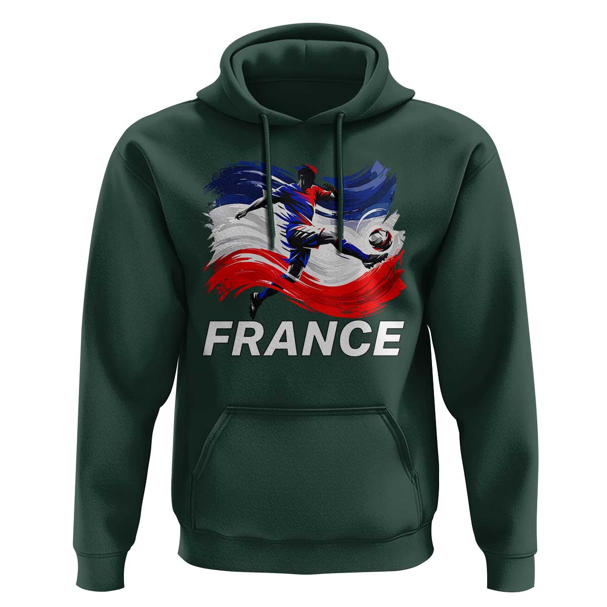 France Soccer Football Fan French Flag Hoodie
