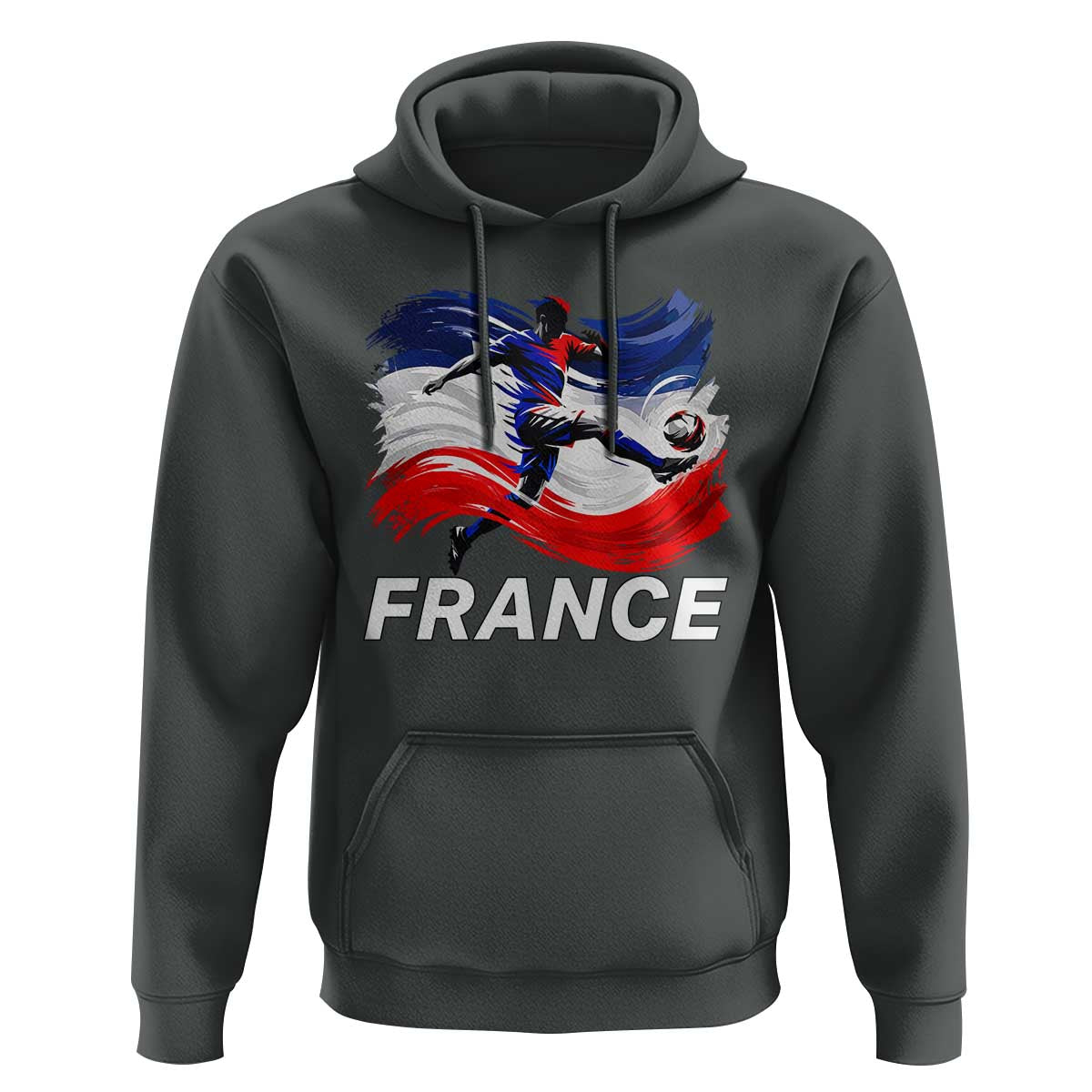 France Soccer Football Fan French Flag Hoodie