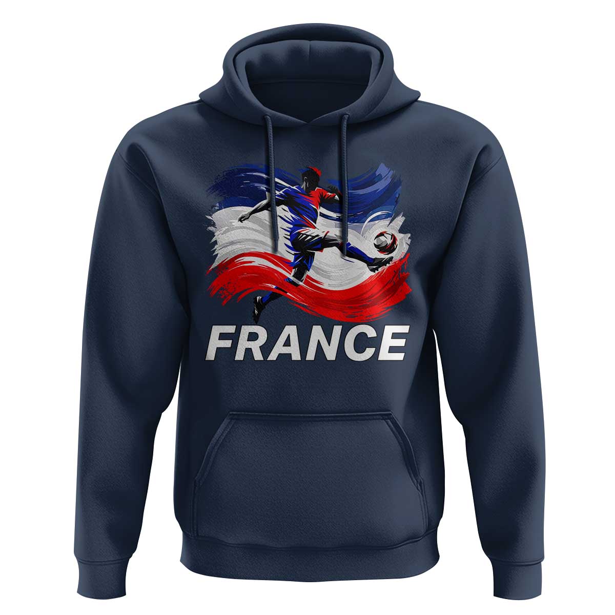 France Soccer Football Fan French Flag Hoodie