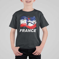 France Soccer Football Fan French Flag T Shirt For Kid