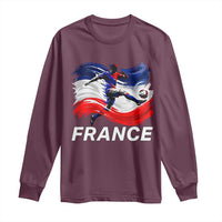 France Soccer Football Fan French Flag Long Sleeve Shirt