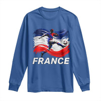 France Soccer Football Fan French Flag Long Sleeve Shirt