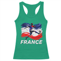 France Soccer Football Fan French Flag Racerback Tank Top