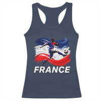 France Soccer Football Fan French Flag Racerback Tank Top
